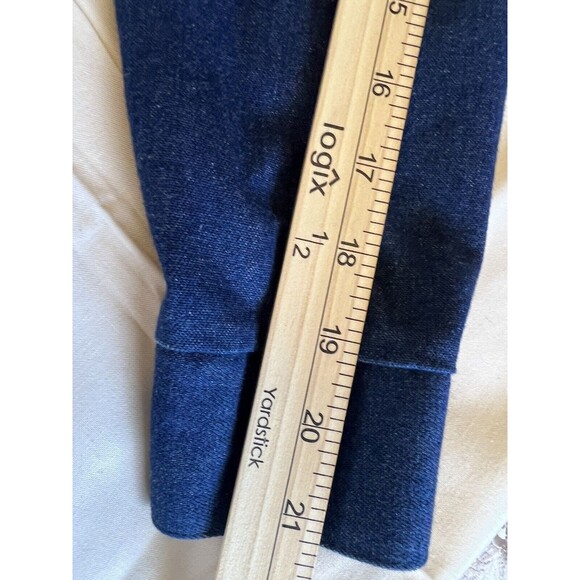 Vintage 80s Liz E. Parker Texas Blue Denim Pleated Front button-down Size Medium - Picture 5 of 10